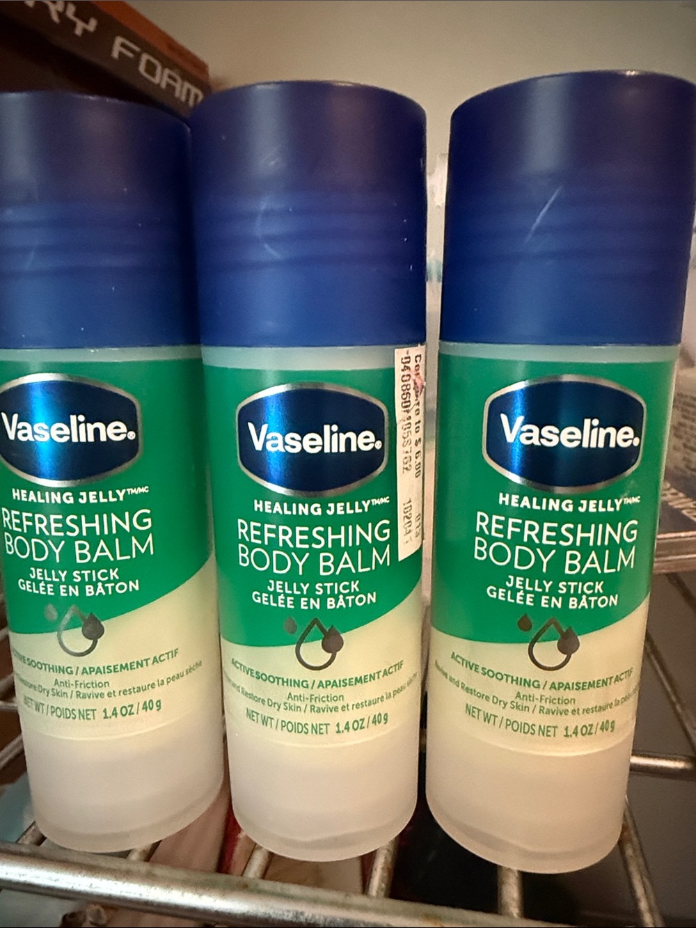 Vaseline/Unilever Refreshing Body Balm Jelly Stick Anti-Friction To Revive & Res